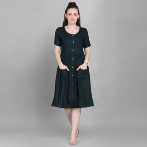 Plus fabuleux Kurtis dames coton rayonne femmes Anarkali dernier Design de mode prêt à porter bas prix avec robe indienne vêtements en gros - Product Image 4