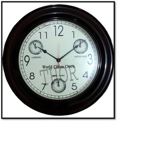 Redondo clásico Retro reloj tictac no de las ciudades del mundo Londres Auckland, Nueva York relojes reloj de pared decorativo - Product Image 5