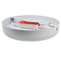 Ventes chaudes, panneau lumineux sans cadre, 9W 18W, boîtier en plastique réglable, mince, encastré, rond, panneau lumineux LED pour éclairage intérieur