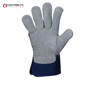 Guantes de trabajo de cuero Partido de vaca al mejor precio Guantes de seguridad con excelente calidad de cuero - Product Image 5
