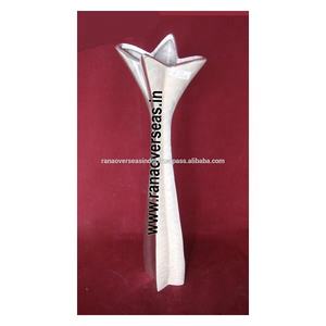 Pot de fleurs en métal aluminium contemporain, vase décoratif écologique pour événements, fêtes, mariages et hôtels - Product Image 2