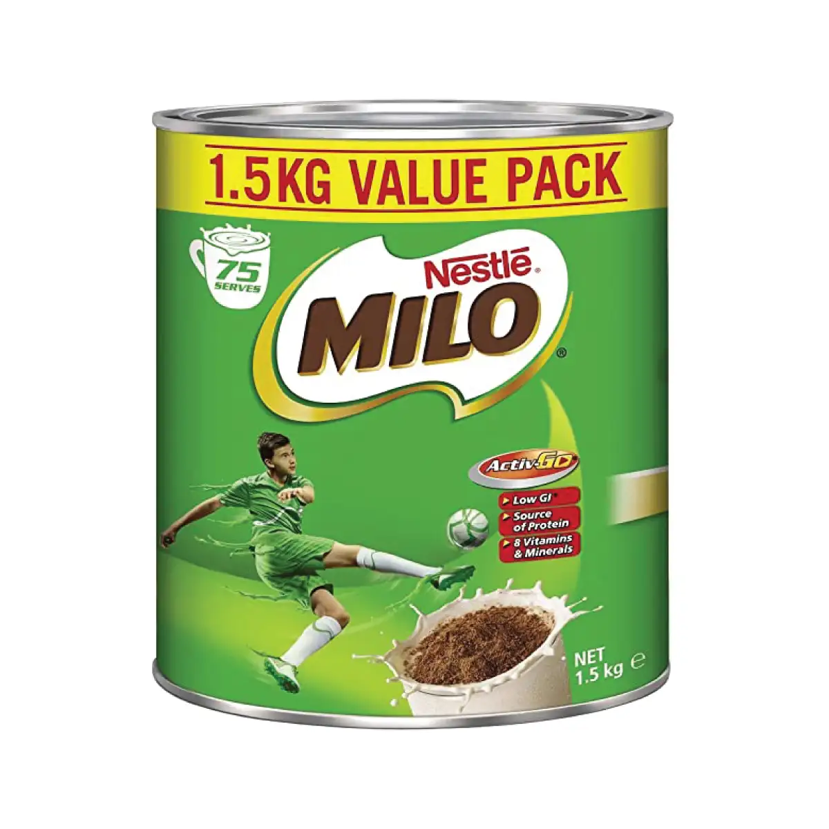 Milo Chocolate bebida de Malta (1,5 kg x 6 Tin)
