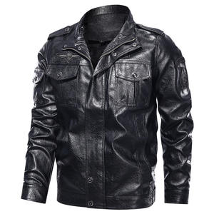 Custom Motorcycle Warm Leather Jacket for Men's Windproof Jackets <b>Winter</b> and <b>Coats</b> for Men Stylish - Product Image 6