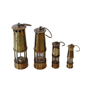 Juego de 2 lámparas náuticas de calidad superior Lámpara de minería de linterna de acero inoxidable y latón de diseño antiguo a granel - Product Image 6