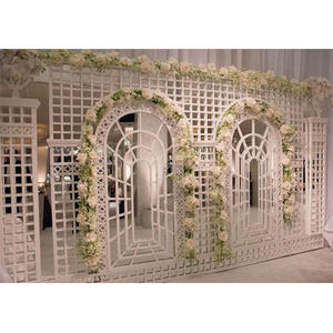 กรอบด้านหลังงานแต่งงานสุดหรูกรอบด้านหลังเป็นกรอบหน้าต่างสำหรับงานแต่งงานในเอเชียล่าสุด - Product Image 1