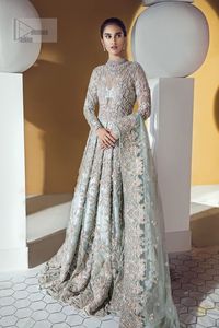 LATEST----BEAUTIFUL -- mariée-plancher-longueur-robe élégant embelli dans le verre cristal perles en pierre pour mariage = 2021 - Product Image 2