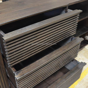 Solid <b>Wooden</b> Sideboard Dark <b>Colour</b> with 2 Doors and 3 Drawers - Product Image 6