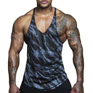 2022 Factory Price <b>Low</b> <b>Cut</b> Men Gym Wear Fitness Tank <b>Top</b> Mens Undershirts Cotton High Quality - Product Image 1