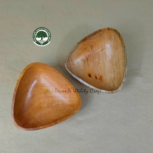 Ensemble de bols artisanaux en bois de manguier, écologiques, pour servir herbes et épices, finition naturelle, usage quotidien, décoration artisanale, utilitaire - Product Image 1