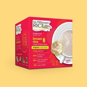 Disponible en Stock + Envío Rápido NutriBrown Rice Bebida Instantánea de Arroz Integral en Polvo Prebióticos Múltiples Sabores (Sachet de 35g) - Product Image 2