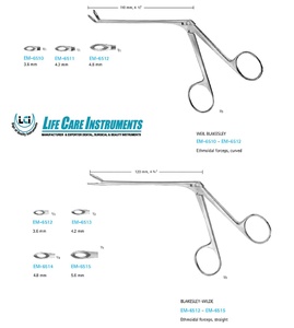 Pinzas nasales Blakesley. Ethmodial fórceps curva y recto - Product Image 2