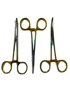 คีมหลอดเลือดแดงCrileยุงHemostatผ่าตัดโค้งล็อคมือจับทองหยักขากรรไกรเครื่องมือผ่าตัดสแตนเลสCE - Product Image 2