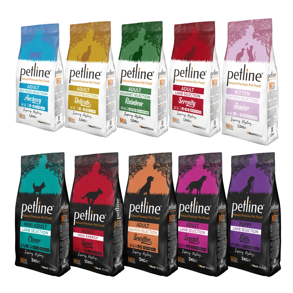 Petline testador de alimentos para gatos, testador de alimentos premium para cachorros, frangos, marinhos, cabaça esterilizada, 50 gramas