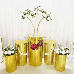 White Pillar Pedestal Round <strong>Plinth</strong> <strong>Stand</strong> for Wedding Party Event - Product Image 3