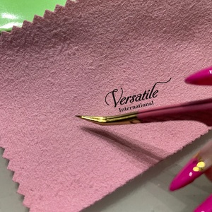 Juego de pinzas voluminosas de revestimiento de polvo sólido rosa con logotipo personalizado, pinzas de extensión de pestañas de acero inoxidable, pestañas de belleza con punta dorada - Product Image 6