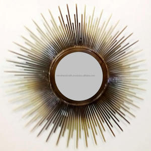 Espejo de METAL dorado para decoración del hogar - Product Image 6