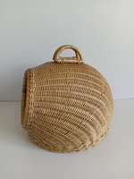 Maison pour animaux de compagnie en rotin tressé, panier de transport pratique, maisons en bois, designs orientaux pour animaux de compagnie, en provenance du Vietnam