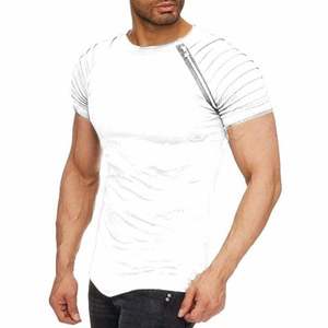 Oem personnalisé De Haute Qualité 210gsm 100% coton t-shirts pour hommes personnalisé T-shirt - Product Image 2