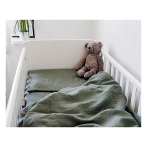 Drap de berceau personnalisé en mousseline pour bébé, ajusté, 100% coton - Product Image 1