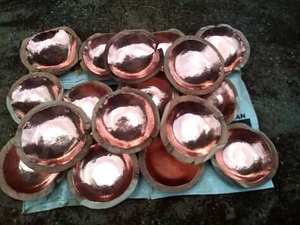 Bol personnalisé en bois et cuivre incrusté, vaisselle de table en teck exotique à racines naturelles, bol personnalisé, stocks en ue - Product Image 6