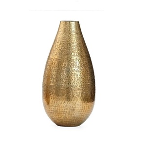 Vase à fleurs moderne plaqué cuivre attrayant moderne Vente chaude Vase à fleurs fantaisie de style vintage en aluminium/Vase en métal - Product Image 2