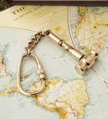 Hot selling <b>Personalized</b> pure brass <b>keychain</b> indifferent design in factory price - Product Image 3