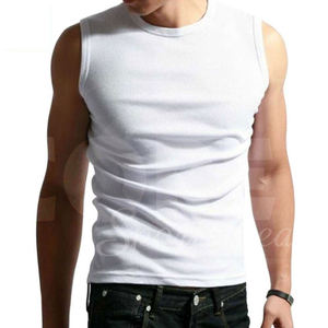 Nueva venta superior venta al por mayor de los hombres transpirable Casual Street Wear precio barato camisetas sin mangas para los hombres - Product Image 1