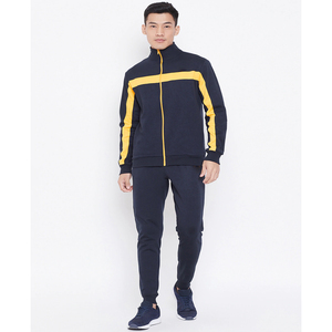 Survêtement personnalisé vierge en Spandex/Polyester, écologique, à séchage rapide, pour homme, avec doublure polaire et maille, vente en gros - Product Image 1