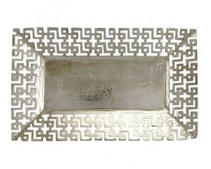 Plateau de service rectangulaire brut, plateaux de luxe en métal, décoratifs, Style Antique, pour fruits et thé, décoration de maison nordique - Product Image 3