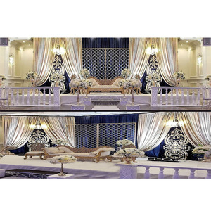 การตกแต่งเวทีงานแต่งงานที่น่าตื่นตาตื่นใจการตกแต่งเวทีงานแต่งงานแบบเอเชียที่ทันสมัย - Product Image 1
