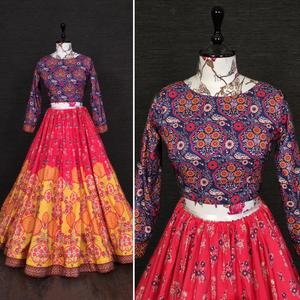 Fish Cut Lehenga Choli / Lehenga Choli for Kids / Girls Lehenga Chaniya Choli Dress - Product Image 6