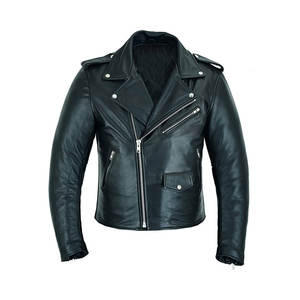 Veste de moto en cuir pour homme sur mesure, style japonais, col fin, imperméable pour l'hiver - Product Image 1