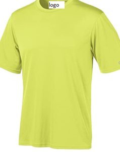 คู่แห้ง4.1ออนซ์ Interlock เสื้อยืด100% โพลีเอสเตอร์เสื้อลูกโซ่ความชื้น-Wicking อย่างรวดเร็วแห้ง Interlock ผ้า - Product Image 2