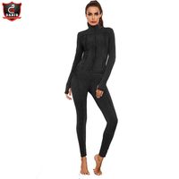 Vêtements de gymnastique pour femmes, survêtement élégant en coton et Polyester vierge, ensembles de Jogging, survêtement