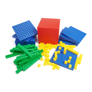 Đồ Chơi Trẻ Em Số Nhựa Đầy Màu Sắc Khối Cơ Sở Mười Khối Cơ Sở Bề Mặt Lồi <span class=keywords><strong>10</strong></span> Bộ 131 Cái Học Toán - Product Image 1