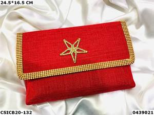 Luxe ethnique Jute sac de soirée fête de mariage pierre motif tissu pochette sacs à main mariée pochette sacs à main - Product Image 3