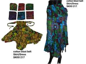 Falda con cinturón de algodón para mujer, ropa Bohemia elegante de cintura alta, plisada, de encaje, informal - Product Image 4