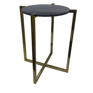 Mesa de centro con diseño antiguo, escritorio temporal de vidrio, Metal, madera, diseño moderno a la moda, revistas, libros - Product Image 4