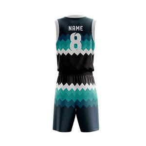 Service OEM Maillot de basket-ball respirant et ensemble short Logo personnalisé uniforme sans manches col en V dans les grandes tailles - Product Image 4