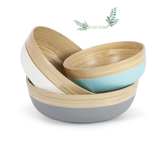Cuenco de bambú Natural de alta calidad, platos de bambú hechos a mano, hechos en Vietnam por Eco2go, Vietnam, venta al por mayor - Product Image 1