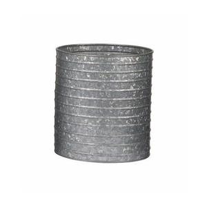 Maceta galvanizada de gran calidad, decoración para exteriores, diseño increíble, Juego de 3 macetas y cesta martilladas para Centro Comercial - Product Image 5