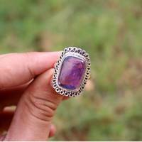 Anillo de Plata de Ley 925 con amatista Natural Certificada, joyería hecha a mano con piedras preciosas, precio de fábrica al por mayor