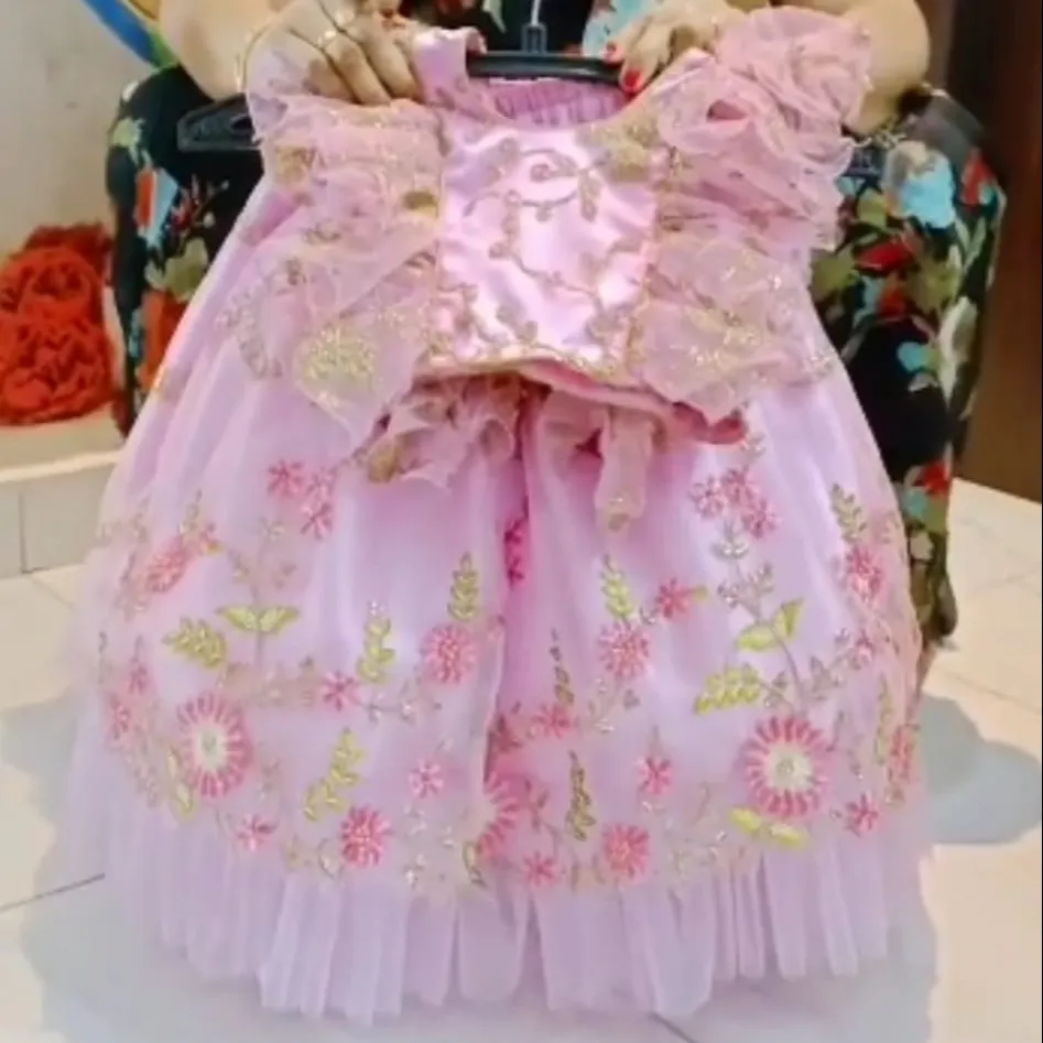 ملابس أطفال لحفلات الزفاف تنورة قصيرة/تنورة نسائية شولي مع Dupatta للفتيات فساتين جاهزة من تصدير ملكية