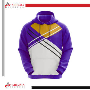 Unisex Winter Pullover <b>Hoodie</b> 100% Polyester Sublimation Blank Custom Plain Solid Print Embroidered Technique for Men - Product Image 3