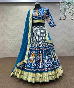 Fantaisie Broderie Séquence Travail Belle Fleur Conception Lehenga Choli avec Dupatta Aprty Porter Prix De Gros Ethnique Vêtement ApparelGarment - Product Image 4