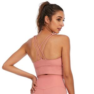 Soutiens-gorge de sport pour femmes haut court vêtements de sport gilet de fitness vêtements de sport avec sans hauts à armatures haut court pour femmes soutien-gorge sous-vêtements utilisation - Product Image 2