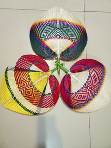 Éventail à main en feuilles de palmier naturelles du Vietnam, tissé en bambou, ventilateur de plafond à main, technique peinte à la main pour la décoration de la maison 99GD - Product Image 4