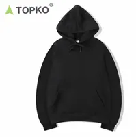 TopKO - Unisex Black Hoodie for Women, OEM, Custom Logo