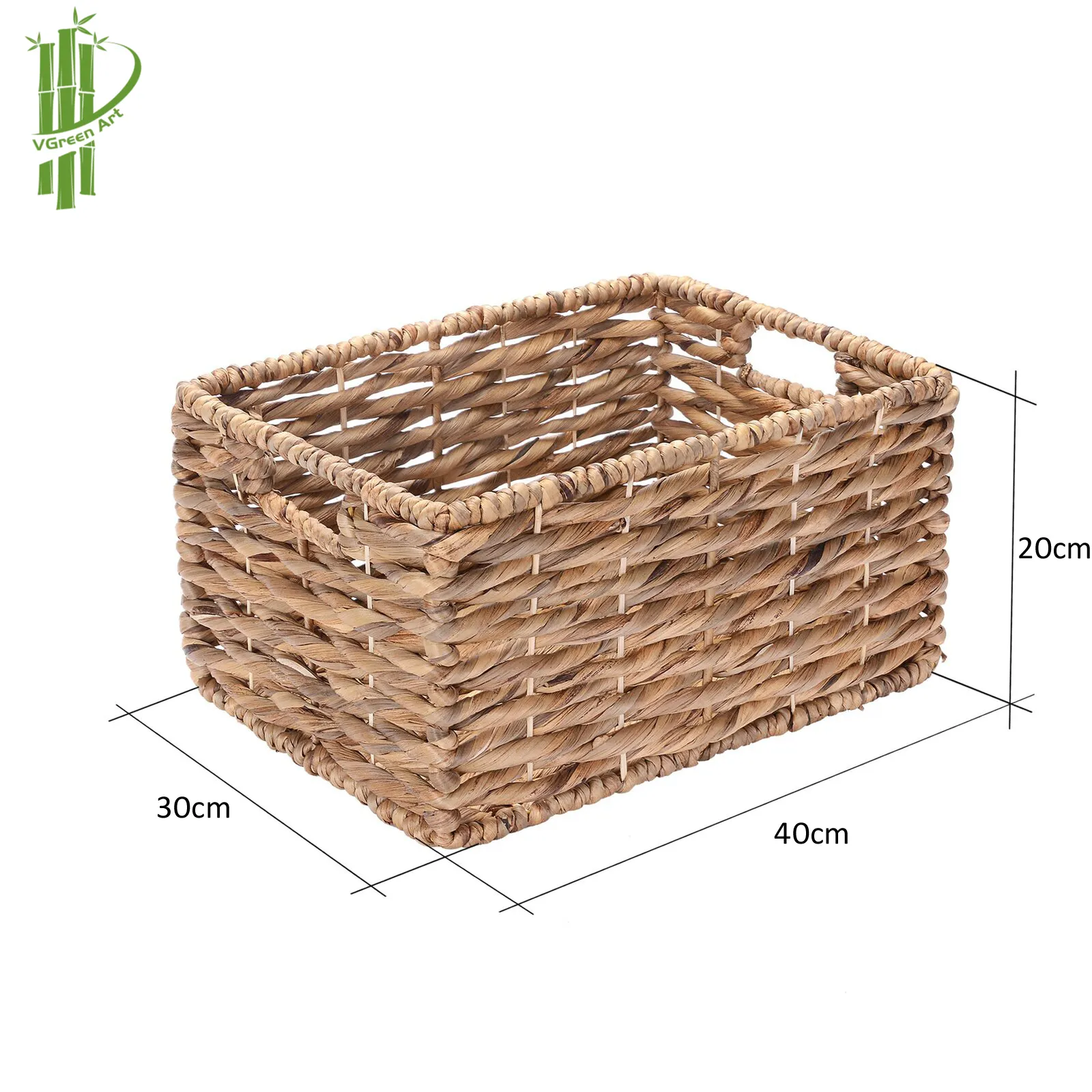 Handmade straw seagrass belly basket for home laundry or planter pot with lid