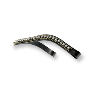 Latest Design Soft Padded Brow Band 3 Row <b>Crystal</b> Decorated Leather Equestrian <b>Top</b> Indian Horse Wholesale Manufacturer Supplier - Product Image 2